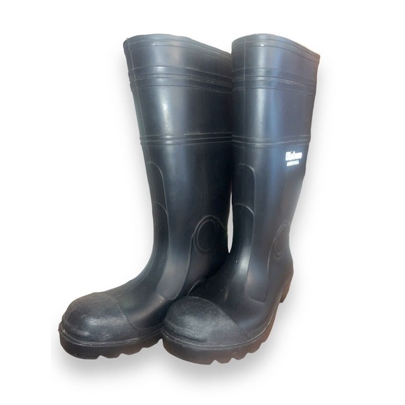 LaCrosse Other - LaCrosse Black Tall Rubber Mud Rain Waterproof Boots Mens 10 Made In USA Pull on
